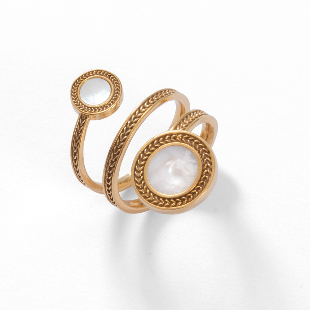 ANELLO DOPPIO GIRO DORATO