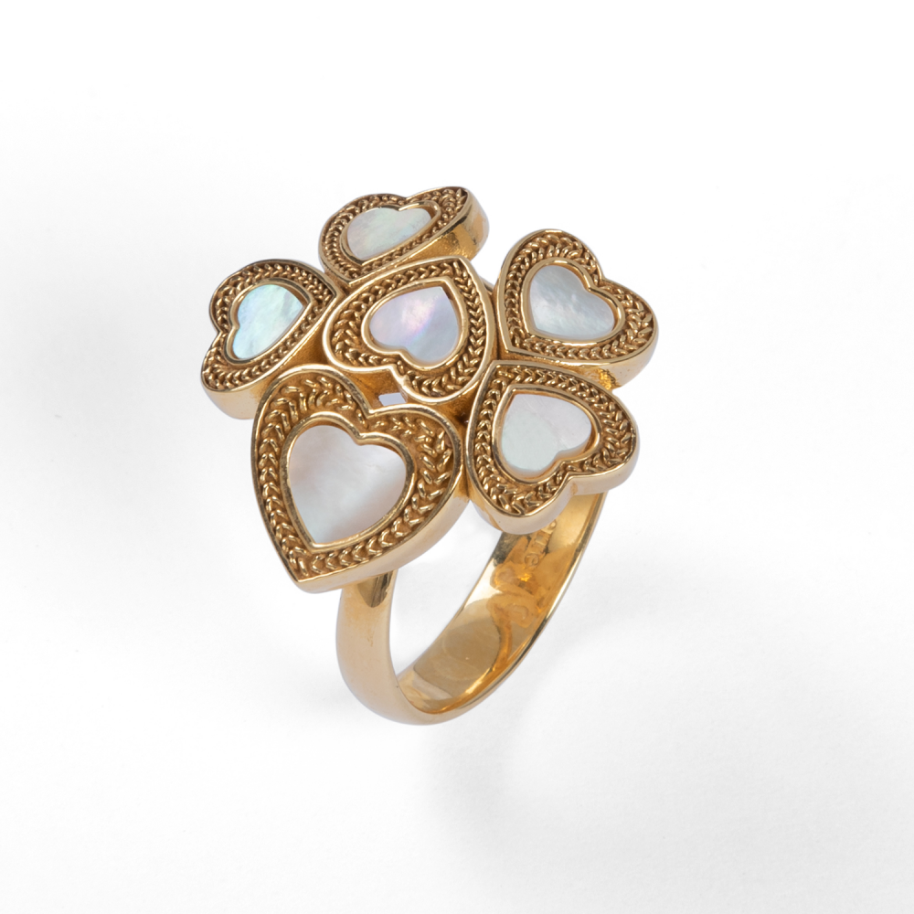ANELLO MILLE CUORI DORATO