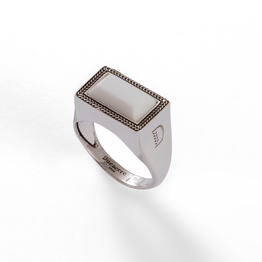 ANELLO CHEVALIER RETTANGOLO AGATA