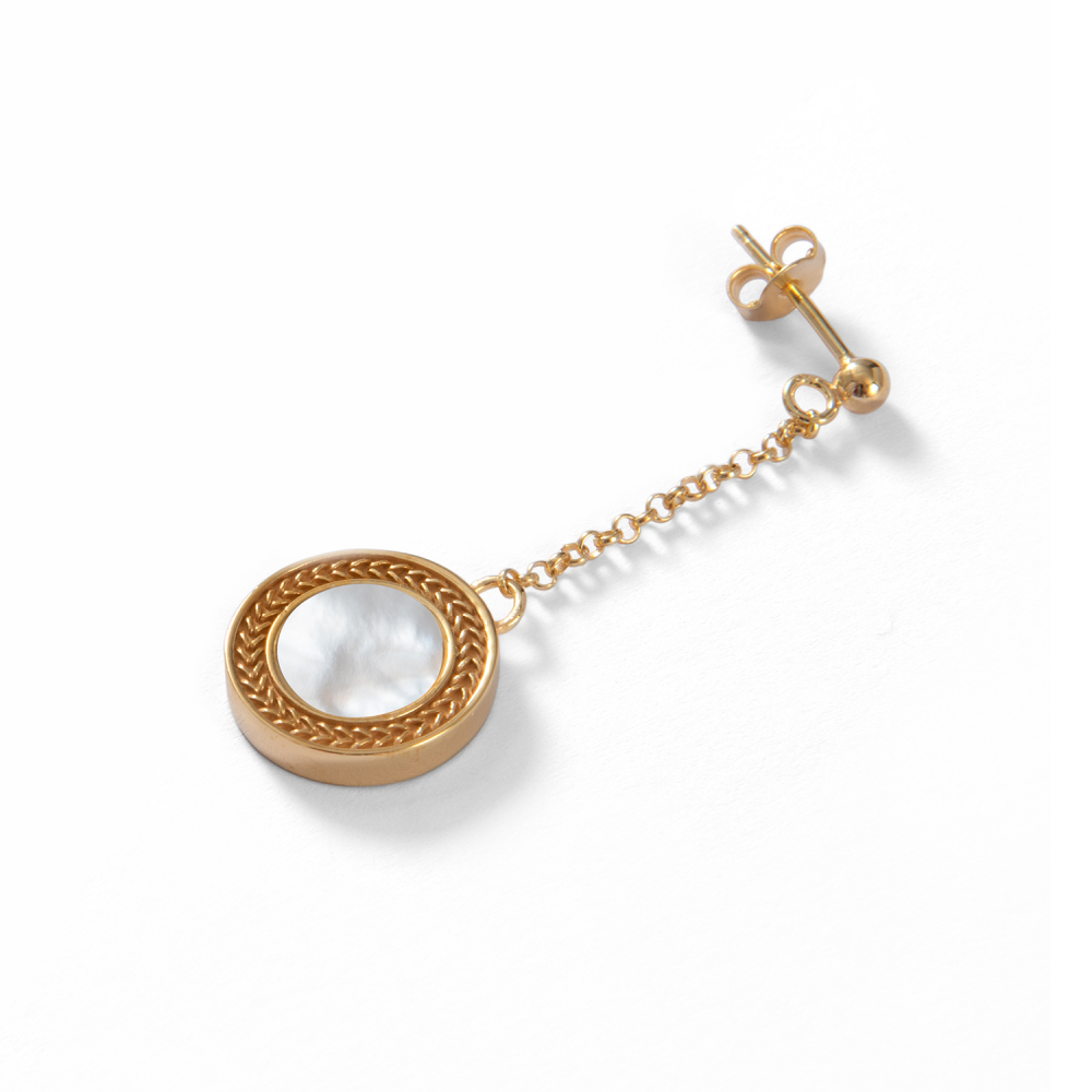 ORECCHINO DOPPIA BELLEZZA DORATO