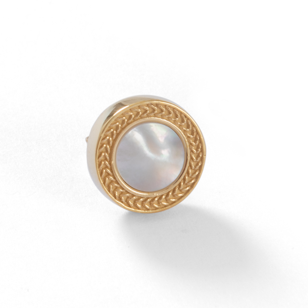 ORECCHINO MINI BELLEZZA DORATO CON MADREPERLA