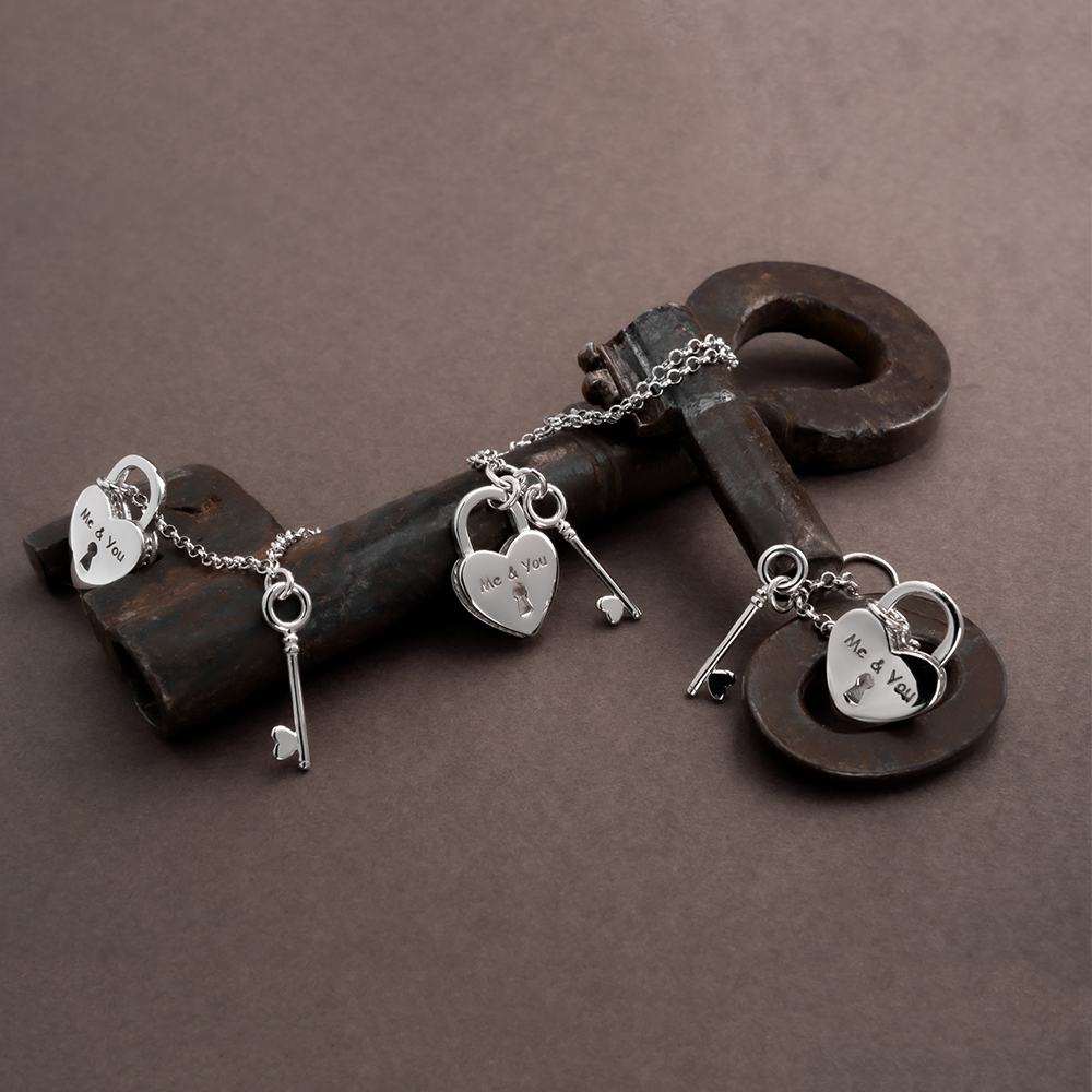 COLLANA PROMESSA CUORE CON CHIAVE